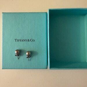 Tiffany silver ball stud earrings